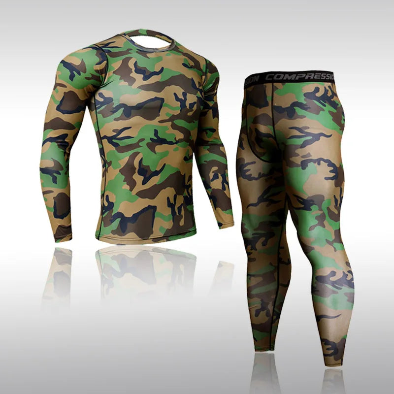 Camouflage Men's Running Sets